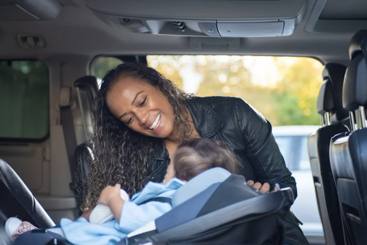 Baby In A Car Seat Rear Facing